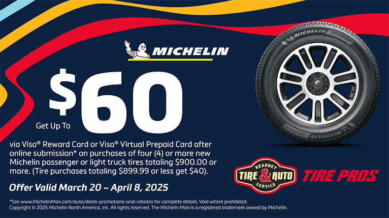 Michelin offer | Kearney Tire & Auto