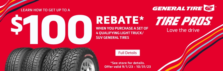 General Tire Rebate | Kearney Tire & Auto Service